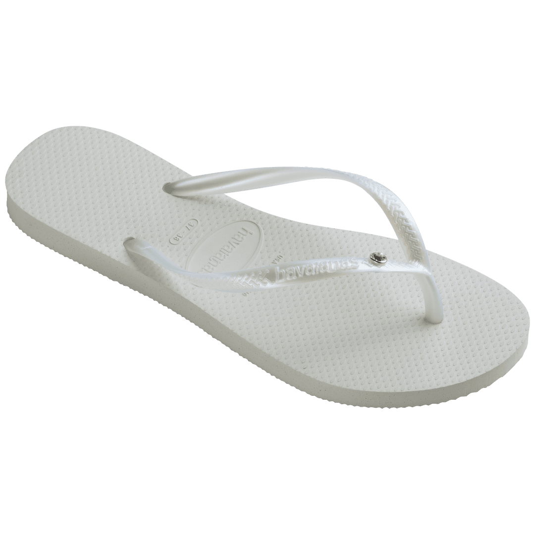 Women's Slim Crystal Flip Flops - Image 2