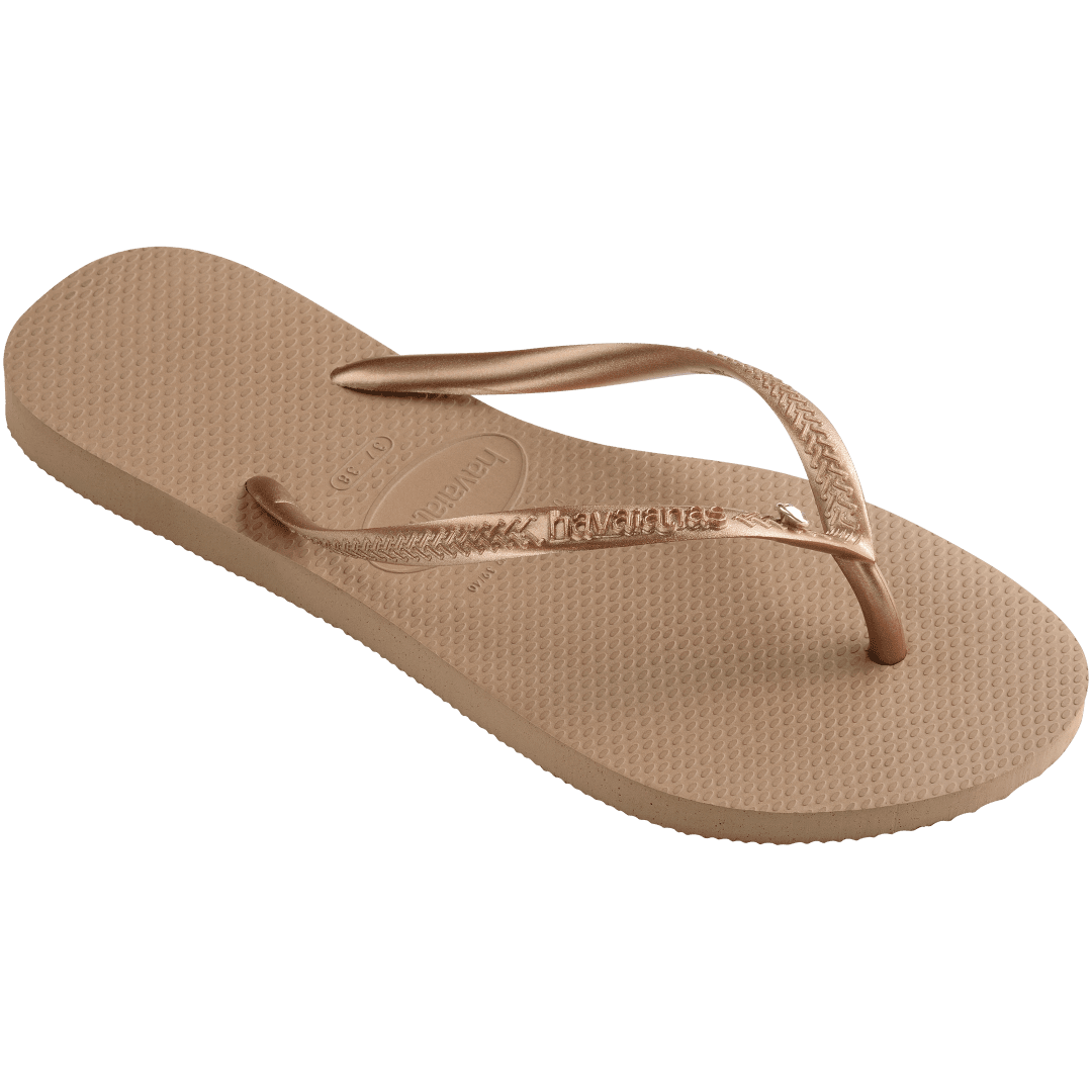 Women's Slim Crystal Flip Flops - Image 2