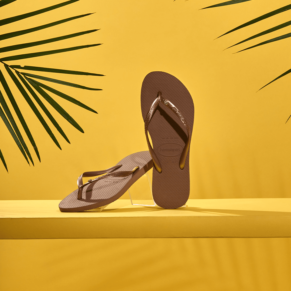 Women's Slim Crystal Flip Flops - Image 6