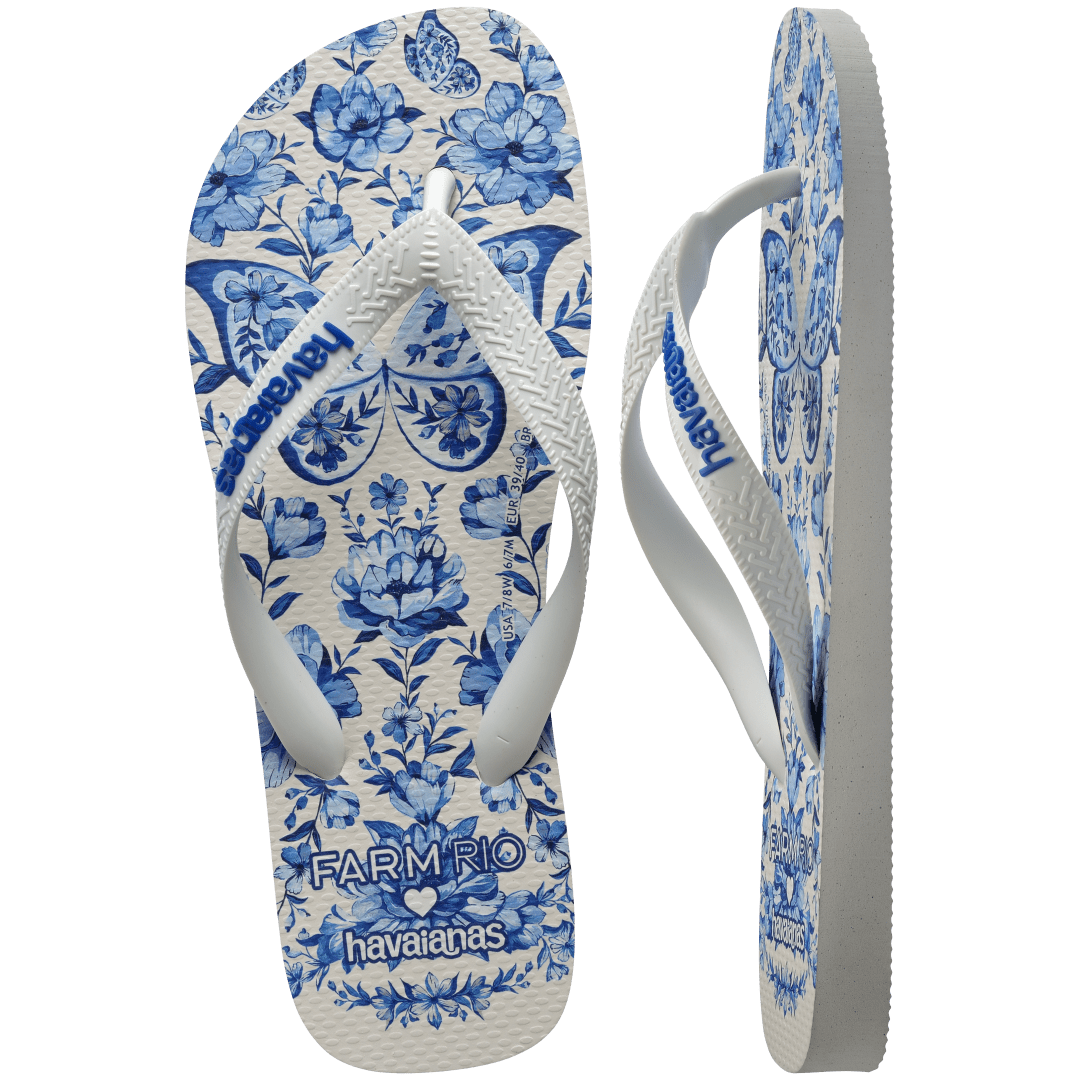 Women's FARM Rio Porcelain Garden Flip Flops - Image 4