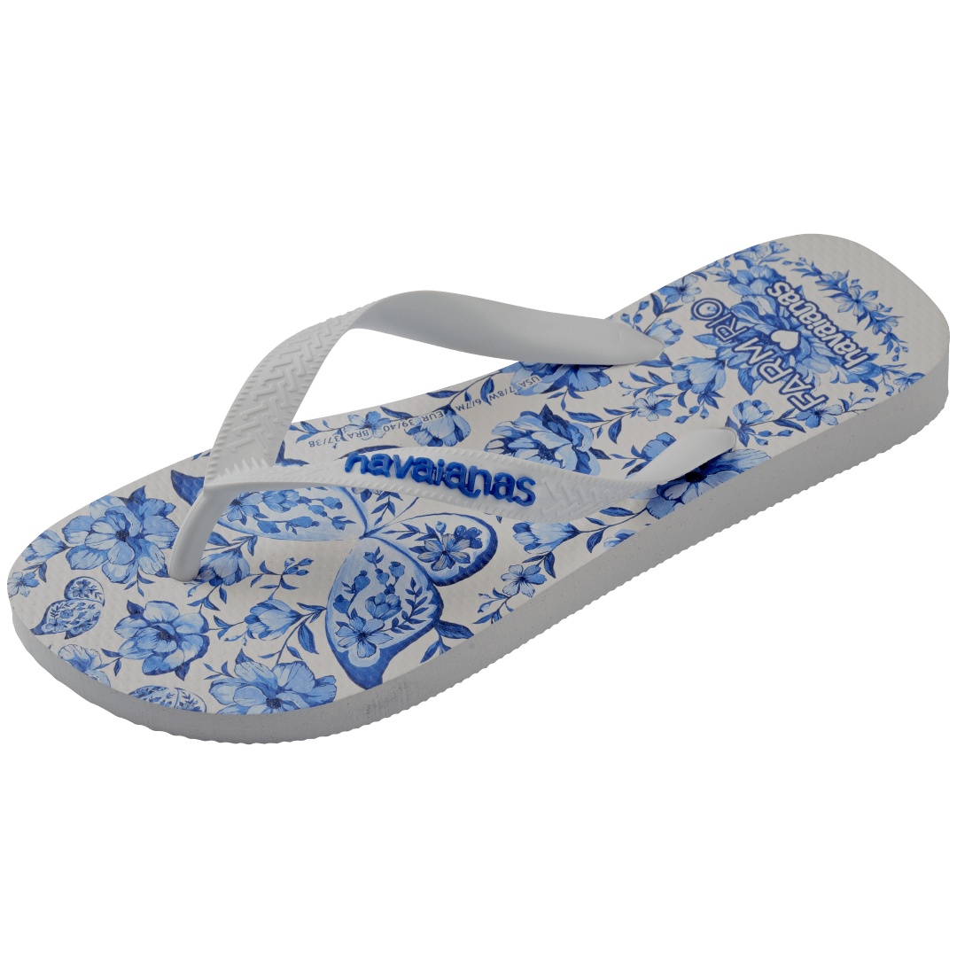 Women's FARM Rio Porcelain Garden Flip Flops - Image 3